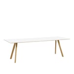 HAY - CPH30 2.0 Table Lacquered Oak Frame L250 X W90 X H74  White Laminate Tabletop Lacquered Edge - Matbord - Ronan & Erwan Bouroullec - Vit - Trä