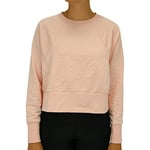 Nike Dry Get Fit Lux Sweatshirt T-Shirt Femme Echo Pink/White FR: M (Taille Fabricant: M)