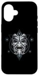 iPhone 16 Oni Mask Japanese Devil Yokai Demon Sacred Geometry Graphic Case