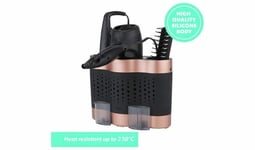 Minky Styling Dock Hair Station Storage Dryer Straightener Tong Rose Gold Black