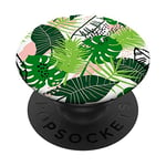 PopSockets Palm Leaves Pop Mount Socket Banana Tree Pattern PopSockets Grip and Stand for Phones and Tablets