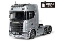 TAMIYA 56373 1/14 RC Scania 770S 6x4 Body Peint Argent