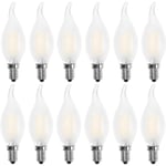 E14 Ljuskälla LED, Ljusform, Varmvit 2700k, 4w motsvarande glödlampa 40w, 400lm, 12-pack [Energiklass A+]