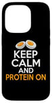 iPhone 14 Pro Keep Calm and Protein On Weight Lifting Case