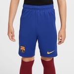 Barcelona Shorts Dri-fit Academy Pro - Navy/gul Barn - Nike, storlek M: 137-147 cm