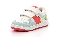 KICKERS Garçon Unisex Kinder KALIDO Basket, Blanc Rose Bleu, 33 EU