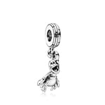 shangwang Fashion Mermaid&Frog Turtle Charm Bead Pendant Fits Pandora Charms Bracelet Necklaces For Women Diy Fashion Jewelry Making Gift 23