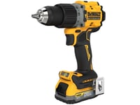 Dewalt Dcd805e2t-Qw, Pistolgreppsborrmaskin, Borstlös, 1,3 Cm, 2000 Rpm, 5,5 Cm, 34000 Bpm Eller Slag Per Minut