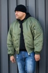 Vanoimports MA-1 bomberjacka fodrad (Green,3XL)