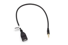 vhbw Prise de câble adaptateur USB OTG pour Auto Radio des marques Isuzu, Jaguar, Kia, Lancia, Land Rover, Mazda, Mercedes, Opel, Peugeot, Pioneer