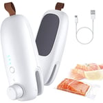 Mini Scelleur, 2 en 1 Portable Thermoscelleuse Machine Sous Vide Alimentaire Scellant, Portable pour les Sacs Scelleuse Alimentaire