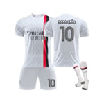 AC Milan tröja 20233/24 Rafa Leao #10 fotbollströjor fotbollströja kit L(175-180CM)