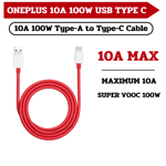 Official OnePlus Nord 2T 5G USB-A to Type-C 10A Charge and Sync Cable 100W