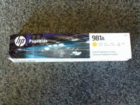 Original HP 981A Yellow (2026 date) J3M70A PageWide Enterprise 556 / 586 (70ml)