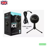 Blue Mic Snowball ICE USB Microphone for Quality Recording & Streaming - Black