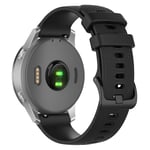 Urrem til Garmin Vivoactive 4S - Silikone - 18 mm - Sort