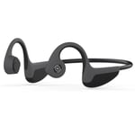 Z8 Bluetooth Bone Conduction Urheilukuulokkeet V5.0 CSR8635 Takana riippuva musta + harmaa