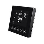 KETOTEK Thermostat Intelligent WiFi Noir pour Chauffage de l'eau par Le Sol 3A Compatible avec Alexa, Thermostat d'ambiance Connecté programmable Eau Chaude Filaire