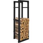 Etagère porte bois 8 tailles - Range-bûches - Porte buche -noir- rack pour bois de chauffage 150x40x25cm - Hengda