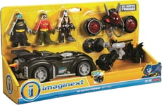 Imaginext Batmobile DC Super Friends Gift Set - Batman Robin  Bane Fisher Price 