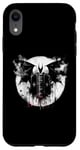 Coque pour iPhone XR Black Magic Book Bat – Chauve-souris effrayante monstre Halloween Lover