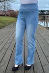 Freequent Shantal Bootcut Längd 30 Denim Dam Light Blue Denim