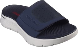 Skechers Mens Beach Sandals Go Walk Flex Sandals Touch Fastening navy UK Size 12