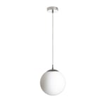 Luna Taklampa Ø25cm Opalglas/Krom