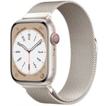 Milanese loop rem för Apple Watch band 44mm 40mm 45mm 49mm 41mm 38mm 42mm 44mm Armband iwatch Series 9 3 6 5 SE 7 8 Ultra 2 starlight starlight starlight 38mm 40mm 41mm