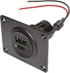 ProCar Power USB-C®/A Double prise 12 ou 24 V/DC