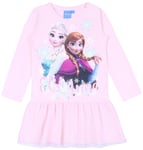 Pink Dress For Girls Anna &amp; Elsa Frozen Disney