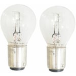 2x Ampoule 12V 20/20W BAX15D double filament voiture moto scooter mobylette cyclomoteur