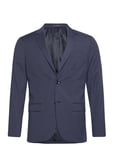 Mango Super Slim-Fit Suit Jacket In Stretch Fabric Marinblå