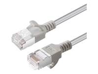 Microconnect - Nettverkskabel - Rj-45 (Hann) Til Rj-45 (Hann) - 25 Cm - U/Ftp - Cat 6A - Halogenfri, Slank - Grå