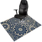 Lurowo Office Chair Mat, Non-Slip Floor Protector for Office Chair 120 * 90cm, Easy to Clean Desk Chair Mat for Hard Floors (D)