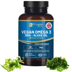 Prowise Vegan Omega-3 DHA Softgels | 400mg Algae Oil + Vitamin E | 60 Count