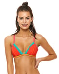 Banana Moon Taeko Teknicolor Bikini Top - Orange Sensitive - 36