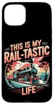 Coque pour iPhone 15 Plus Rail-Tastic Life Locomotive de train