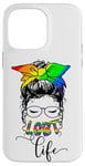 Coque pour iPhone 14 Pro Max LGBT Life Lesbiennes Couple Cadeau Gay Pride Arc en Ciel