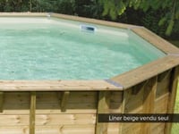 Liner seul Beige pour piscine bois Linéa 8,00 x 5,00 x 1,40 m - Ubbink