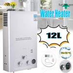 12L LPG Instant Water Heater Propane Gas Tankless Water Heater with Shower Kits