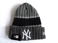 New Era NEW YORK YANKEES Grey Navy BEANIE TUQUE Hat Baseball MLB USA COMFY Tags