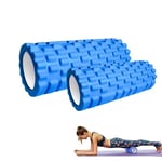 2x Rouleau de Massage Musculaire. Foam Roller pour Trigger Massage Physiothérapie. Rouleau Masseur pour les Jambes, le Dos, les Bras et Relâcher les Tensions Musculaires-33x14cm//30x9cm