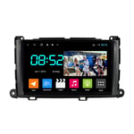 2 Din Android Car Navigation Stereo Bluetooth 9'' Touchscreen Wifi Car Info Plug And Play Full RCA SWC Support Carautoplay/GPS/DAB+/OBDII for Toyota Sienna 2010-2014,Octa core,4G Wifi 4G+64G