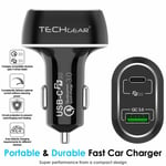 63W 2 USB PD 3.0 & Quick Charge 3.0 Fast Car Charger For iPhones iPads MacBook