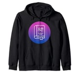 Bhagavad Gita Yoga Chakra Meditation Spiritual Moon Child Zip Hoodie