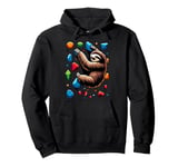 Sloth Wall Climbing Boulderer Climb Rock Climber Bouldering Pullover Hoodie