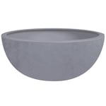 EDA - Vasque Basalt'Up 40 cm - 14,9 L - Décor Imitation Béton - Ø 40 x H.16,5 cm - Gris béton