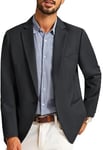 PJ PAUL JONES Blazer décontracté pour homme - Vestes de sport - Un bouton, gris foncé, XL