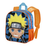 Naruto Happy-Sac à Dos 3D Petit, Bleu, 26 x 31 cm, Capacité 8,5 L